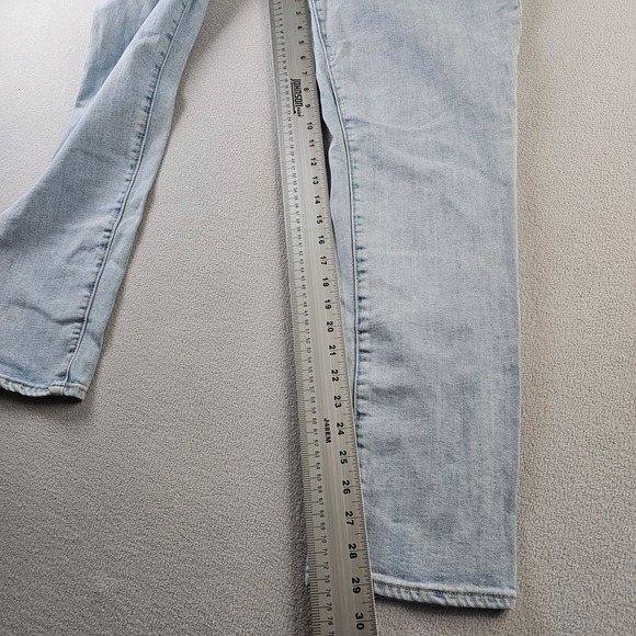 Gap 1969 Maternity Denim Jeans Women's 28 Blue Light Wash Cropped Leg - Picture 4 of 13